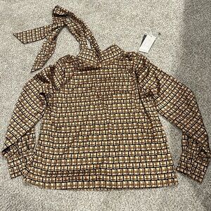 Women’s medium Worthington bow tie blouse